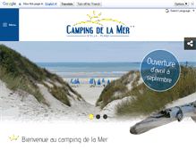 Tablet Screenshot of campingdelamer.com